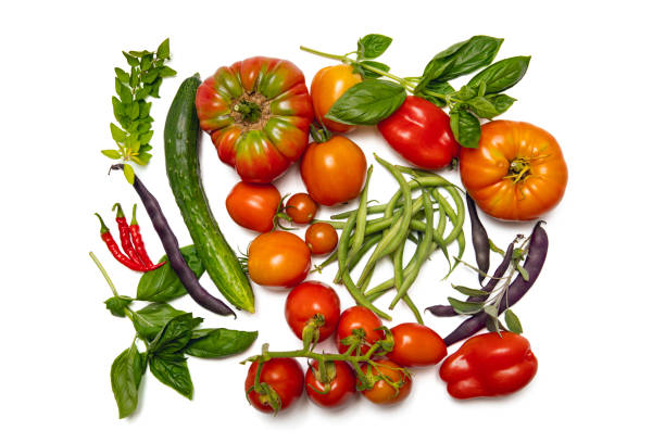 istock Homegrown Produce Isolated on White 1285289593