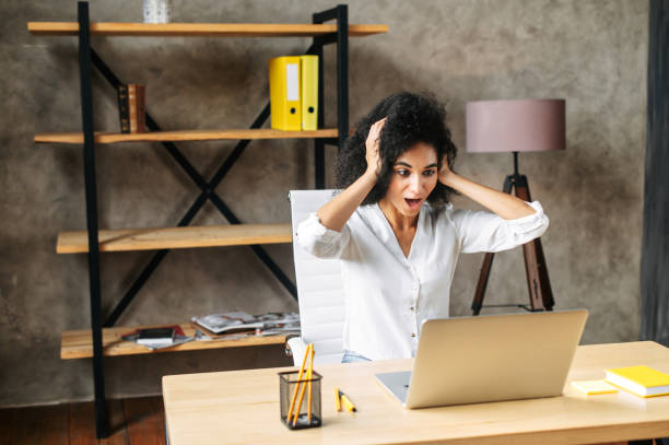 istock An african-american young woman in modern office 1285301810