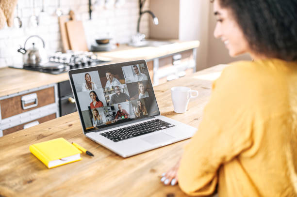 istock An african woman using laptop for video meeting 1285301869