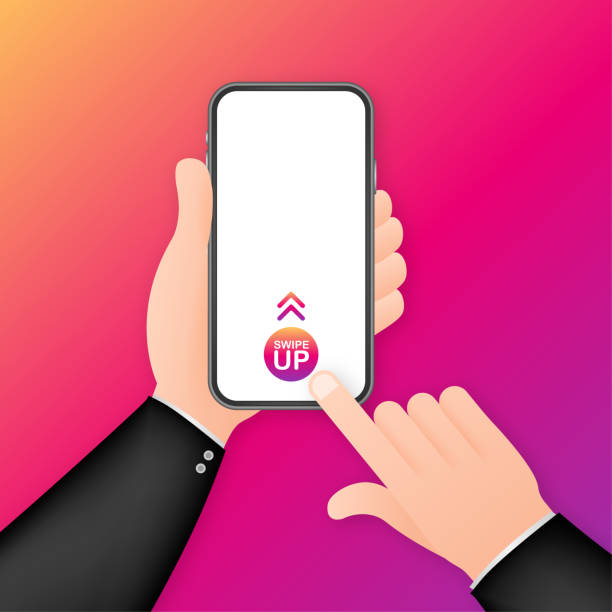 istock Swipe up icon set isolated on background for stories design. Vector stock illustration 1285305094