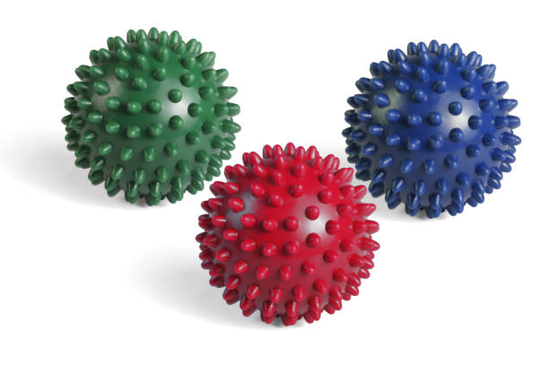 istock Colorful Massage Rubber Balls With Spikes 1285306301