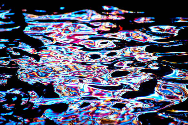 istock Abstract water reflection of colourful water ripples 1285306729