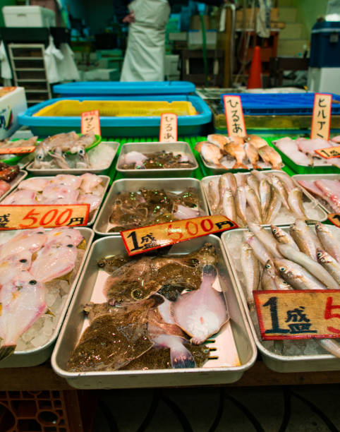 Fishing shop in Uontana (The mall where fishmongers gather of Akashi)