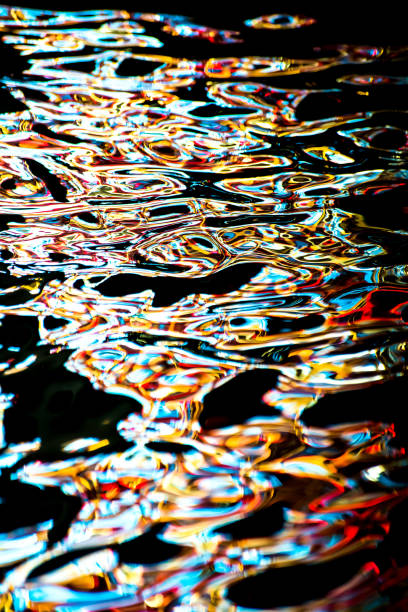 istock Abstract water reflection of colourful water ripples 1285306925
