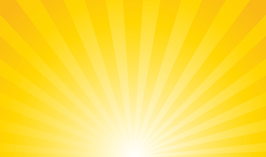 Sunbeams Bright Rays Background Stock Illustration - Download Image Now - Yellow  Background, Sun, Sunlight - iStock