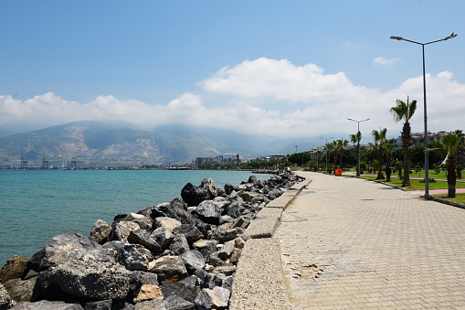 City and beach view from Hatay iskenderun