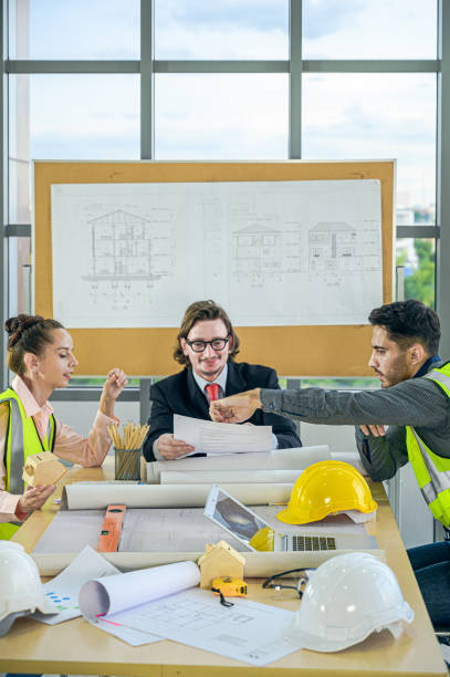istock Group of Caucasian engineer teamwork meeting for planning project. 1285316128