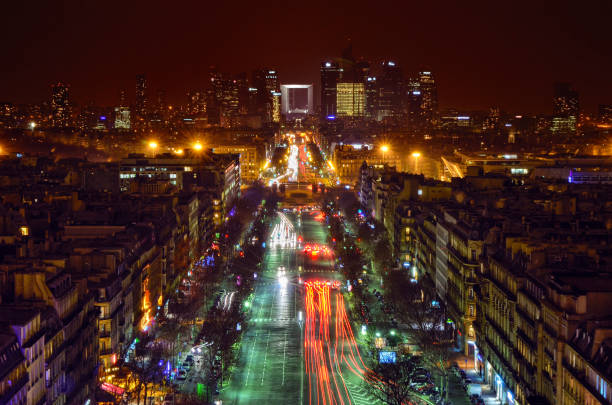 istock Champs Elysees and Defense view from Triumph Arc 1285319496