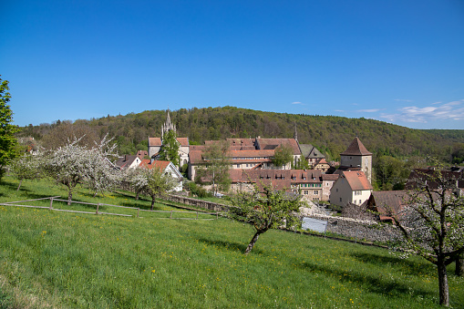 View of the Bebenhausen monastery near Tuebingen