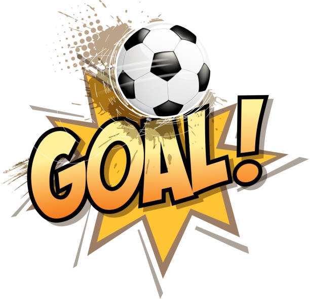 illustrazioni stock, clip art, cartoni animati e icone di tendenza di segno di gol finale - goal scoreboard soccer soccer ball