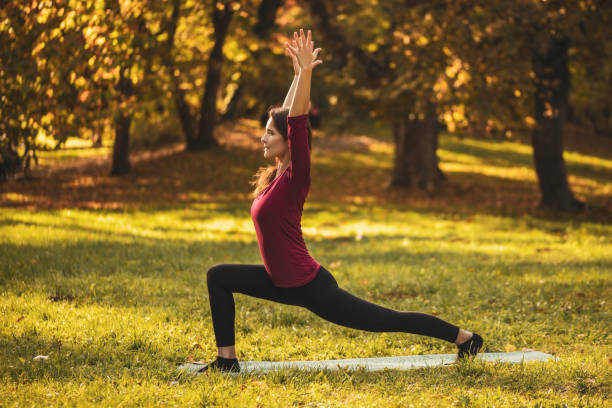 istock Woman exercising yoga 1285330535