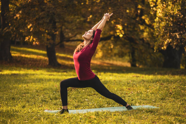 istock Woman exercising yoga 1285330733