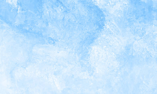 抽象的な氷のクリスマスブルーホワイト冬の背景シーサーフパターンオンブルライトブルーグラデーションテクスチャ - cloudscape cloud sky frost ストックフォトと画像