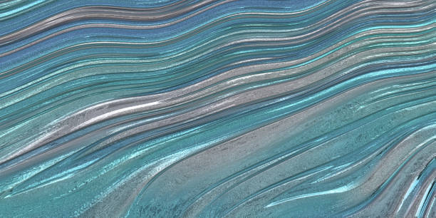 istock Silver Blue Christmas Abstract Wave Frost Pattern Ice Glitter Crystal Texture Glass Foil Crumpled Pattern Holiday Light Shiny Background Fractal Fine Art Digitally Generated Image 1285333454