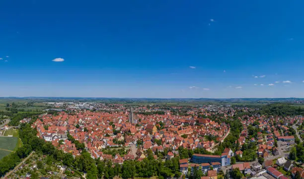 Aerial view of Nördlingen