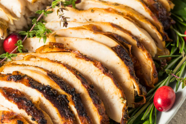 istock Homemade Thanksgiving Turkey Platter Dinner 1285348073