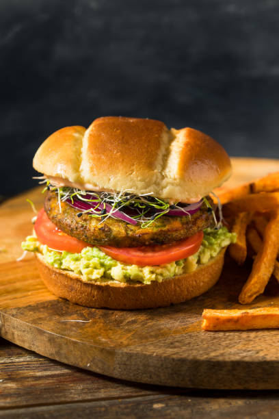 istock Homemade Organic Vegan Veggie Burger 1285352448