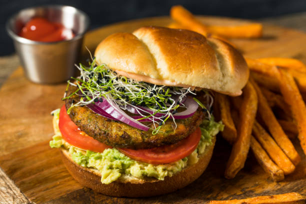 istock Homemade Organic Vegan Veggie Burger 1285352563