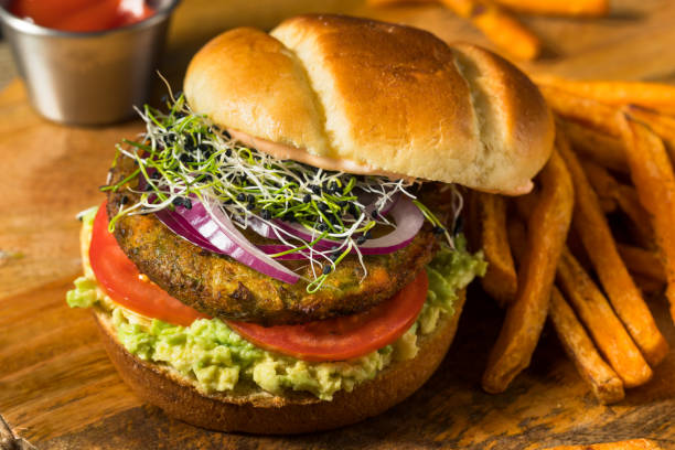 istock Homemade Organic Vegan Veggie Burger 1285353911