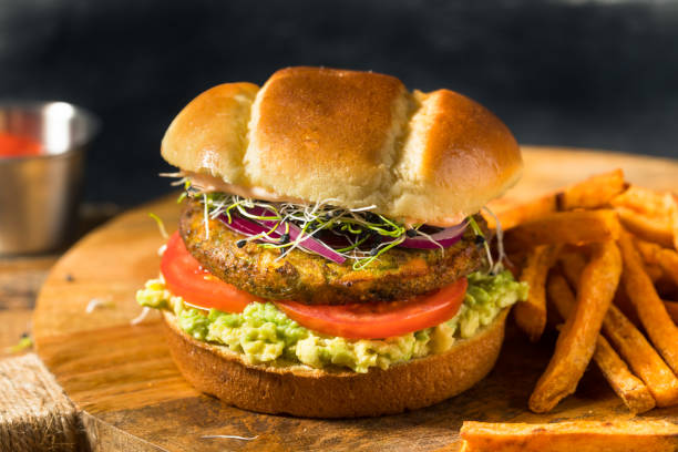 istock Homemade Organic Vegan Veggie Burger 1285353978