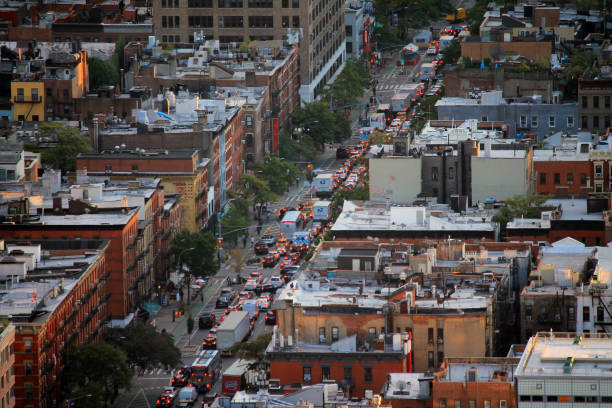 istock The traffic line in Hells Kitchen in New York City 1285356041