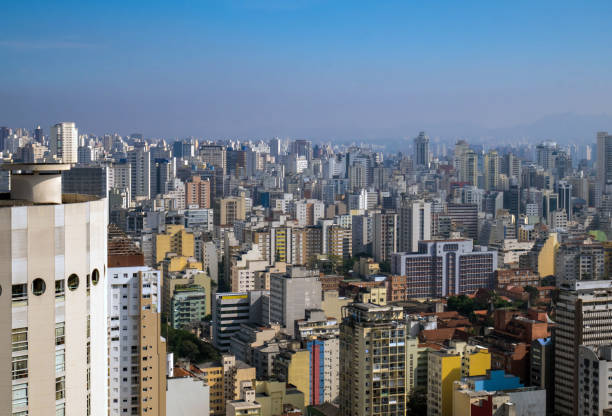 istock Panoramic view of Sao Paulo City Downtown 1285357012