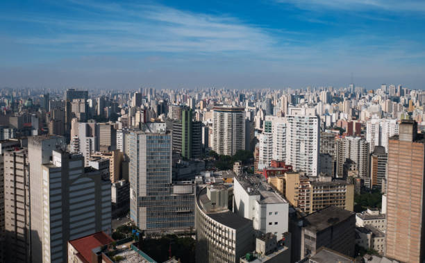 istock Panoramic view of Sao Paulo City Downtown 1285357032