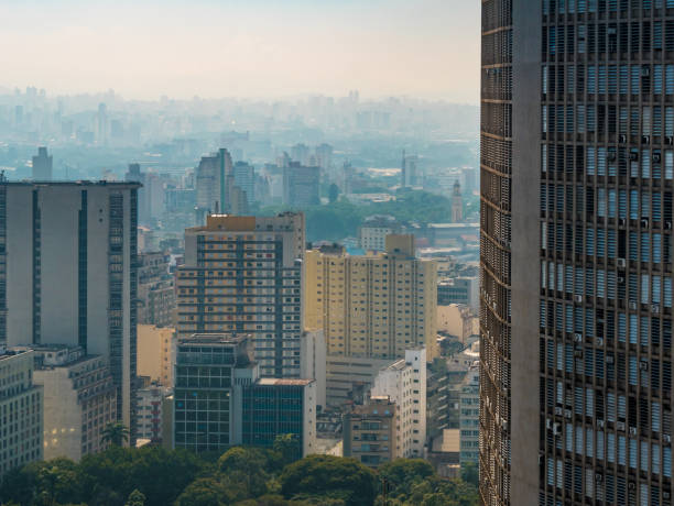 istock Panoramic view of Sao Paulo City Downtown 1285357053