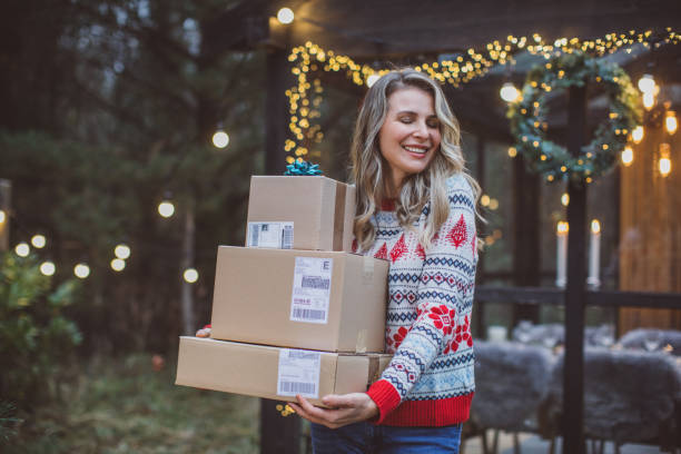 istock Christmas gifts during self-isolation period 1285366846