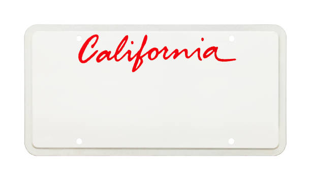 California License Plate stock photo
