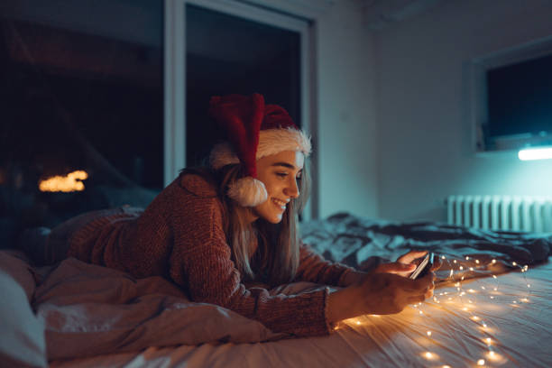 istock The sweetest call on Christmas Eve 1285371799