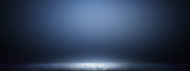 istock Blue ice floor texture with fog or mist. Snow and ice background. Gradient background 1285373386