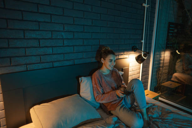 istock Watching my favorite TV show 1285374791