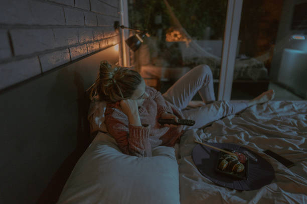 istock Watching my favorite TV show 1285375116