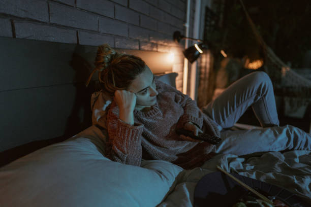 istock Watching my favorite TV show 1285375776