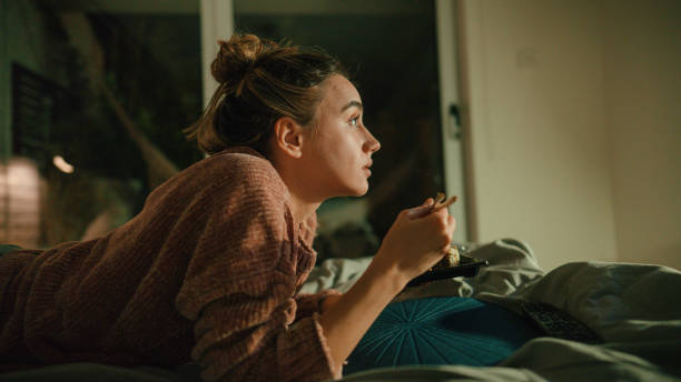 istock Binge watching my favorite show 1285379183