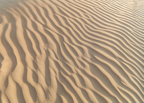 Gold color desert and golden sands