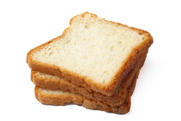 istock Sliced bread for sandwiches and toasts, close-up, white background, copy space, isolate. 1285388357