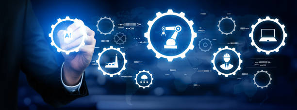 istock Engineering technology and industry 4.0 smart factory concept 1285390120