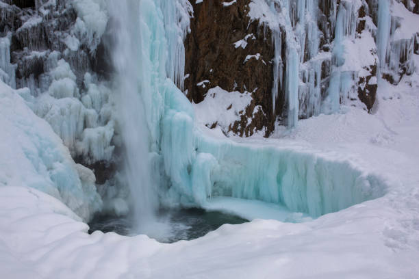 istock Franklin Falls - surrounded by ice and snow - in winter in Washington state 1285397453