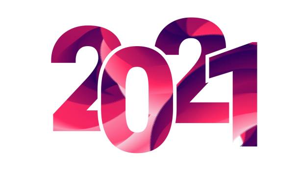 szczęśliwego nowego roku 2021 tło. szablon dla świątecznych ulotek, kart okolicznościowych, broszur. - number 20 red green blue stock illustrations