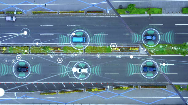 istock Automotive technology concept. ITS (Intelligent Transport Systems). ADAS (Advanced Driver Assistance System). ACC (Adaptive Cruise Control). 1285401989