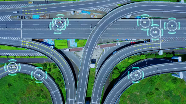 istock Automotive technology concept. ITS (Intelligent Transport Systems). ADAS (Advanced Driver Assistance System). ACC (Adaptive Cruise Control). 1285401996