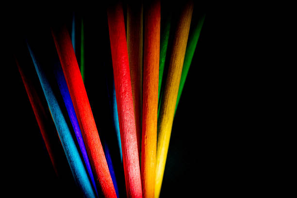 istock Colorful macro wood stick 1285404848