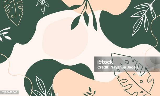 Artistic Painted Backgrounds Illustration Stock Illustration - Download Image Now - Backgrounds, Pattern, Leaf