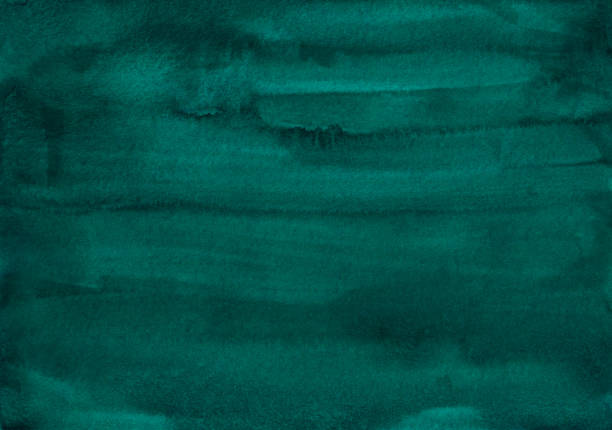 texture d’eau d’émeraude foncée. toile de fond abstraite vert mer d’aquarelle. modèle horizontal. - vert émeraude photos et images de collection