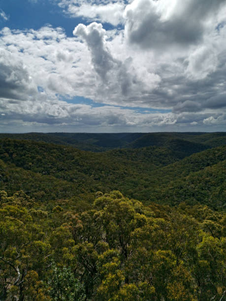 istock Mountain and valley landscape, Berowra Heights, Sydney, Australia 1285441348