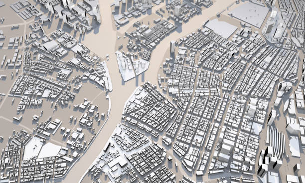 istock 3d map of Tokyo 1285444699