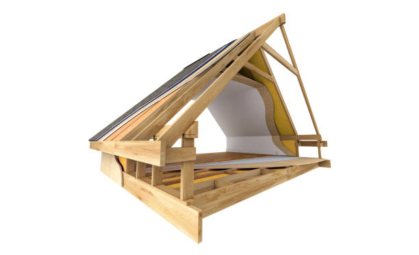 istock Roof construction detail 1285444734