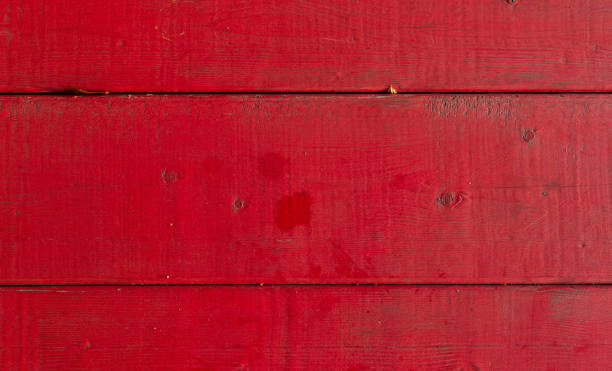 istock Close view of a red painted tabletop 1285451257